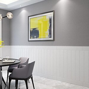 70x35cm 1 Adet Kendinden Yapışkanlı  Beyaz Ahşap Kendinden Yapışkanlı Esnek Duvar Paneli  Nw43