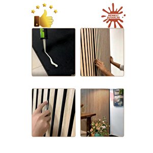 Gold Aynalı Akustik Duvar Paneli 50x50cm Ceviz 8mm Mdf 4mm Keçe Isı Yalıtımı Ofis Salon Elit Tasarım