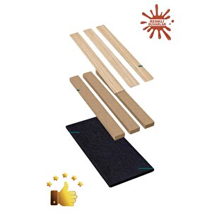 Gold Aynalı Akustik Duvar Paneli 50x50cm Ceviz 8mm Mdf 4mm Keçe Isı Yalıtımı Ofis Salon Elit Tasarım