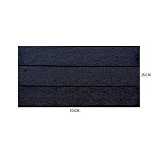 70x35cm 1 Adet Yapışkanlı Siyah Lambiri Desen Estetik Model Duvar Kağıdı Paneli Nw94