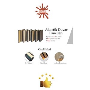 Gold Aynalı Akustik Duvar Paneli 50x50cm Siyah 8mm Mdf 4mm Keçe Isı Yalıtımı Ofis Salon Elit Tasarım