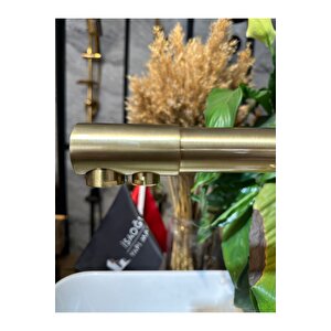 Mat Gold Arıtmalı Musluk Modern Tasarım Arıtmalı Armatür Mat Altın Batarya