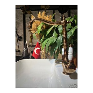 Arıtmalı Mutfak Bataryası Bakır Rustik Arıtmalı Armatür Pirinç Malzeme Zen Design