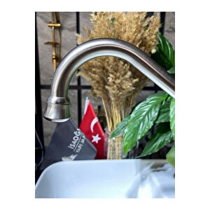 Arıtmalı Mutfak Bataryası Antrasit Evye Musluğu Fırçalanmış Mat Antrasit Arıtıcılı Batarya