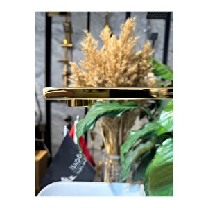 Gold Kare Mutfak Bataryası Premium Pvd Gold Evye Musluğu Frezya Armatür