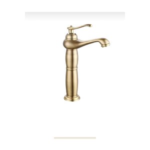 Çanak Batarya Mat Altın Banyo Armatürü Lavabo Musluğu Mat Gold Klasik Tasarım