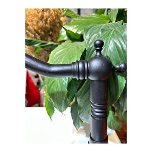 Siyah Lavabo Bataryası Zen Design Kolay Abdest Yüksek Lavabo Musluğu Siyah Armatür