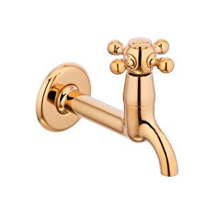 Gold Musluk Wc Musluğu Duvardan Gold Musluk Pirinç Gold Renk
