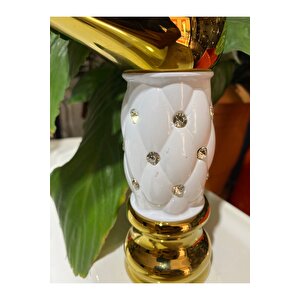 Gold Lavabo Bataryası Altın Lavabo Musluk Taşlı Özel Tasarım Altın Batarya