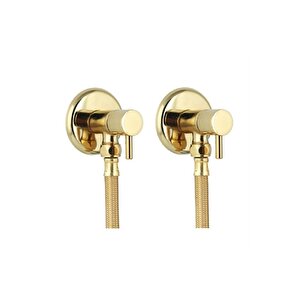 Gold Taharet Muslukları Hortumlar Dahil Gold Komple Set Altın Taharat Musluğu