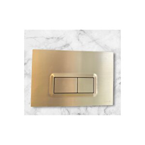 Mat Gold Gömme Rezervuar Mat Gold Taharet Musluğu Ve Buton Komple Set Mat Altın Dore Panel