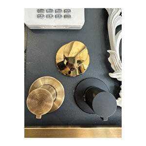 Gold Gömme Rezervuar Gold Taharet Musluğu Stop Valf Komple Set Kumanda Paneli