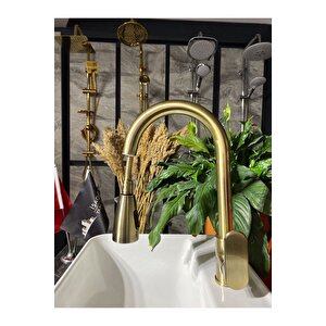 Antik Gold Vogue Design Spiralli Mutfak Bataryası Evye Bataryası