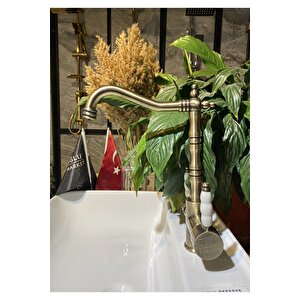 Mat Gold Arıtmalı Mutfak Bataryası Mat Antik Gold Arıtıcılı Musluk Zen Design Armatür