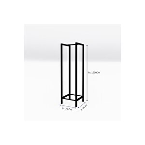 Dzgn Home Şömi̇ne Yani Metal Odunluk -Dekorati̇f Şömi̇ne Odunluğu