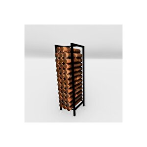 Dzgn Home Şömi̇ne Yani Metal Odunluk -Dekorati̇f Şömi̇ne Odunluğu
