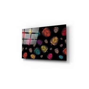 Yapraklar Cam Tablo 50x70 cm