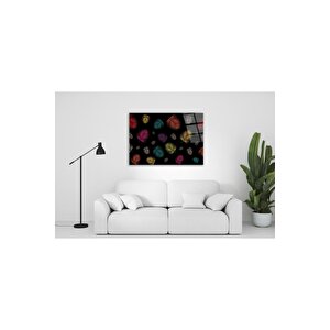Yapraklar Cam Tablo 50x70 cm