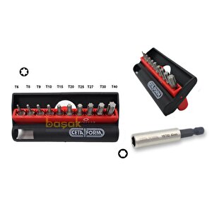 Cb/st113 Deliksiz Torx Bits Uç Takımı + Bits Tutucu 11 Parça