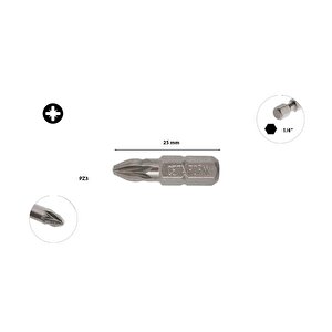 Pz 3 X 25 Mm Yıldız Uçlu Bits  cb/353