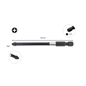 Ph2 X 90 Mm Darbeli Yıldız Bits Uç Cb/902tm