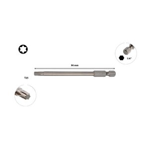 T25 X 90 Mm Torx Bits Uç Uzun Cb/8097