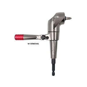 1/4” Delme Ve Vidalama Köşe Adaptörü (döner Kol) F26/ag