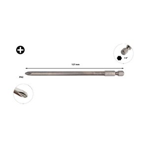 Ph2 X 127 Mm Ekstra Uzun Yıldız Bits Uç Cb/1272