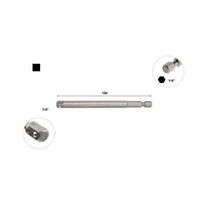 Ceta Lokma Adaptörü 1/4" - 1/4" X 100mm Bt/7018