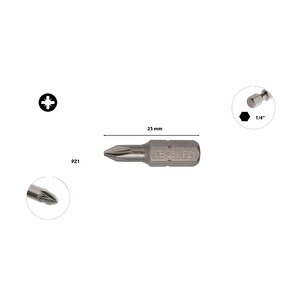 Pz 1 X 25 Mm Yıldız Uçlu Bits  cb/351