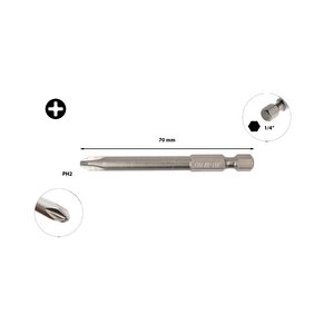 Ph2 X 70 Mm Ekstra Uzun Yıldız Bits Uç Cb/702