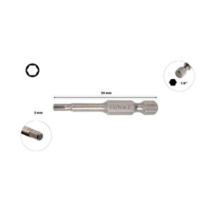 3 X 50 Mm Bits Allen Uç Cb/1930