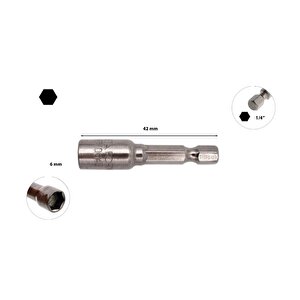 6 X 42 Mm Manyetik Lokma Bt/0642