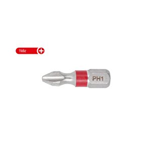 Ph1 X 25 Mm Yıldız Bits Uç Renk Kodlu Cb/251tc