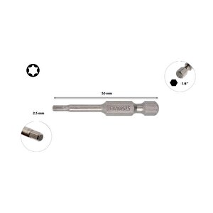 2,5 X 50 Mm Bits Allen Uç Cb/1925