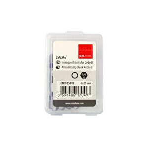 5 X 25 Mm Allen Bits Uç Renk Kodlu Cb/1850tc