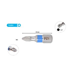 Pz  1 X 25 Mm Yıldız Bits Uç Renk Kodlu  cb/351tc
