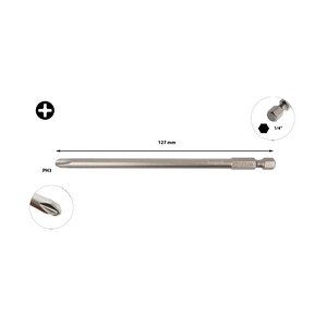 Ph3 X 127 Mm Ekstra Uzun Yıldız Bits Uç Cb/1273