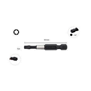 T20 50mm Darbeli Torx Bits Uç Cb/826tm