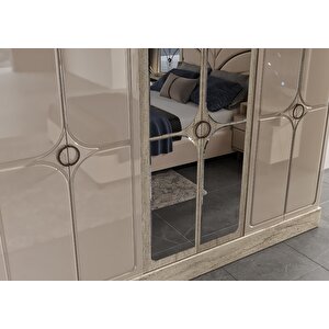 Tudor 6 Kapaklı 4 Çekmeceli Kumbeji Yatak Odası Takımı