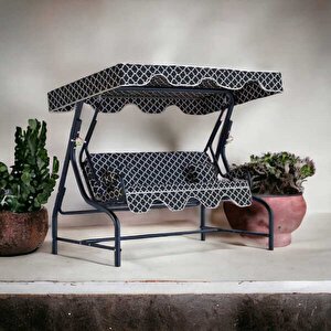 Altay Salıncak 3 Kişilik Bahçe Salıncağı Balkon Salıncak 200 Cm Bs03