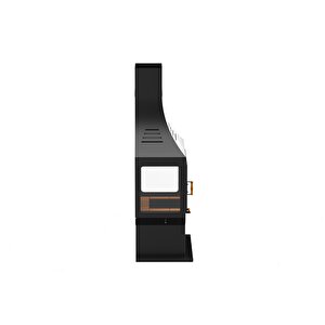 Hot Wall Duvar Tipi Şömine Seramik Camlı