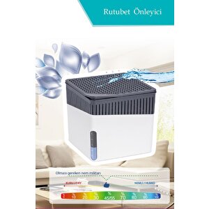 500 Gr Nem Alıcı Rutubet Ve Küf Önleyici Kare Aparat Beyaz Naturel