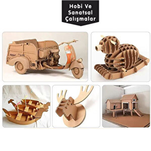 50x70cm Oluklu Mukavva  (10adet) 3mm Karton Levha (proje-puzzle-tuval-maket-okul-hobi-çerçeve Kartonu)