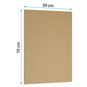 50x70cm Oluklu Mukavva  (10adet) 3mm Karton Levha (proje-puzzle-tuval-maket-okul-hobi-çerçeve Kartonu)