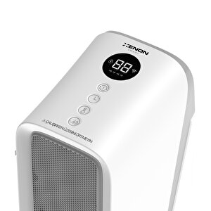 Akıllı Elektrikli Fanlı Turbo Isıtıcı, 2000w Dikey Kule Tipi Soba, Ptc 3 Kademeli Uygulama Wi-fi Uzaktan Kontrol, Çocuk Kilidi Ve Devrilme Korumalı, Sesli Kontrol