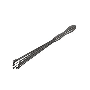 Paslanmaz Çelik Top Krema Yumurta Çırpıcı 30 Cm Boncuk Uçlu Yumurta  Çırpıcı