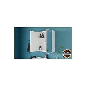 İki Kapaklı Aynalı Banyo Dolabı Çok Amaçlı Banyo Dolabı