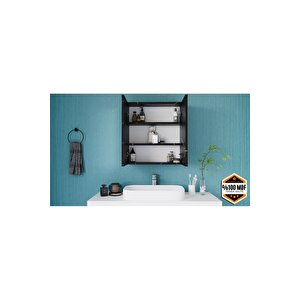 İki Kapaklı Aynalı Banyo Dolabı Çok Amaçlı Banyo Dolabı