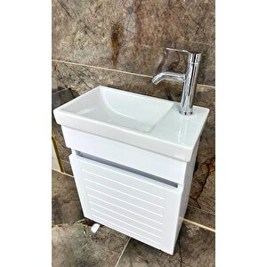 Beta Plus Beyaz Banyo Dolabı Alt Modül 45 Cm